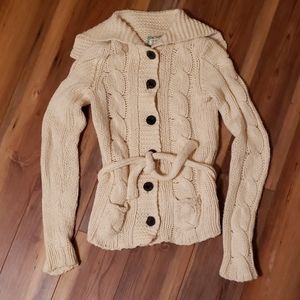American Eagle cableknit cardigan
